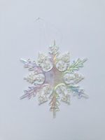 Copo De Nieve Tornasol Y Transparente 15 Cm - Scandi