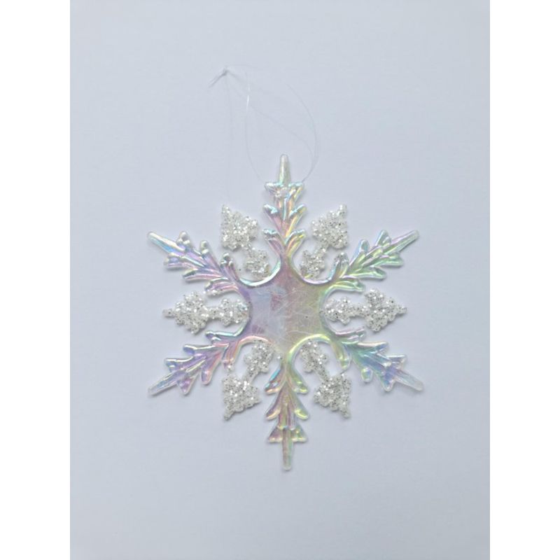 Copo De Nieve Tornasol Y Transparente 15 Cm - Scandi
