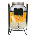 Dispensador de Bebidas de Vidrio de 8 L con Base