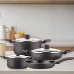 Juego de Batería de Cocina con Antiadherente 7 Pzas