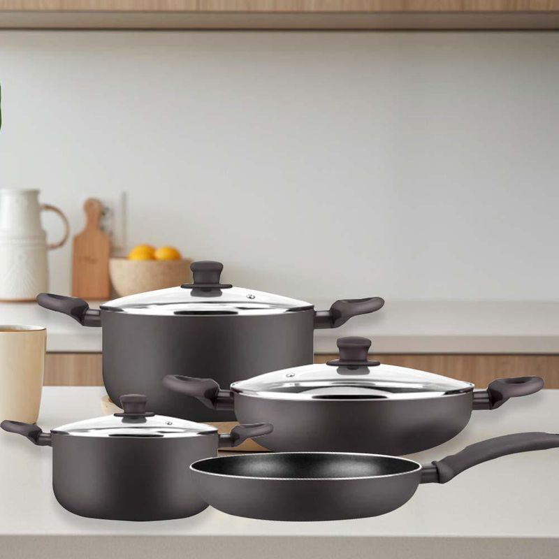 Juego de Batería de Cocina con Antiadherente 7 Pzas