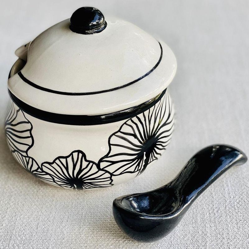 Salero Con Servidora, Black Alder - Topis