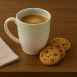 Taza Otago Celeste Y Blanco