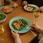 Plato-Cena-Otago-Celeste-Y-Verde-11-Plg---Niu-Haus