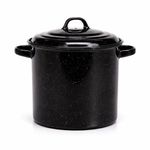 Olla de Peltre Recta Alta de 25 Cm Color Negro