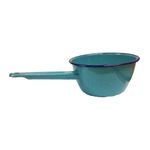Cacerola de Peltre Honda de 18 Cm Color Azul Turquesa