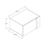 Microondas 1.4 Pies Cúbicos Acabado Espejo