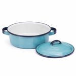 Budinera de Peltre Recta de 22 Cm Color Azul Turquesa