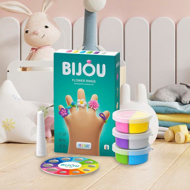 Set de 6 Latas de Arcilla Anillos de Flores - Hey Clay