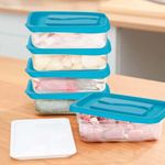 Set De 3 Contenedores Rectangulares De 1020 Ml