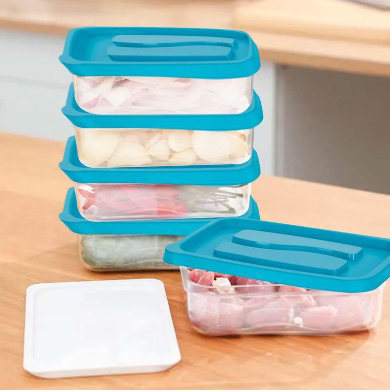 Set De 3 Contenedores Rectangulares De 1020 Ml