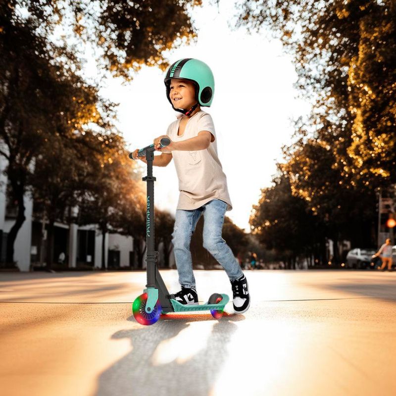 Scooter Infantil con Ruedas LED Turquesa