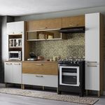 Gabinete Aéreo de 1 Puerta Cenizo para Cocina 70 x 28.6 x 29.5 cm Madera