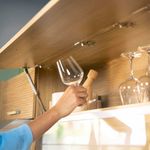 Gabinete Aéreo de 1 Puerta Cenizo para Cocina 70 x 28.6 x 29.5 cm Madera