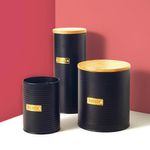 Frasco Para Utensilios De Cocina Acero Inoxidable Negro - Typhoon