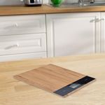 Balanza de Cocina Rectangular Diseño Bambú