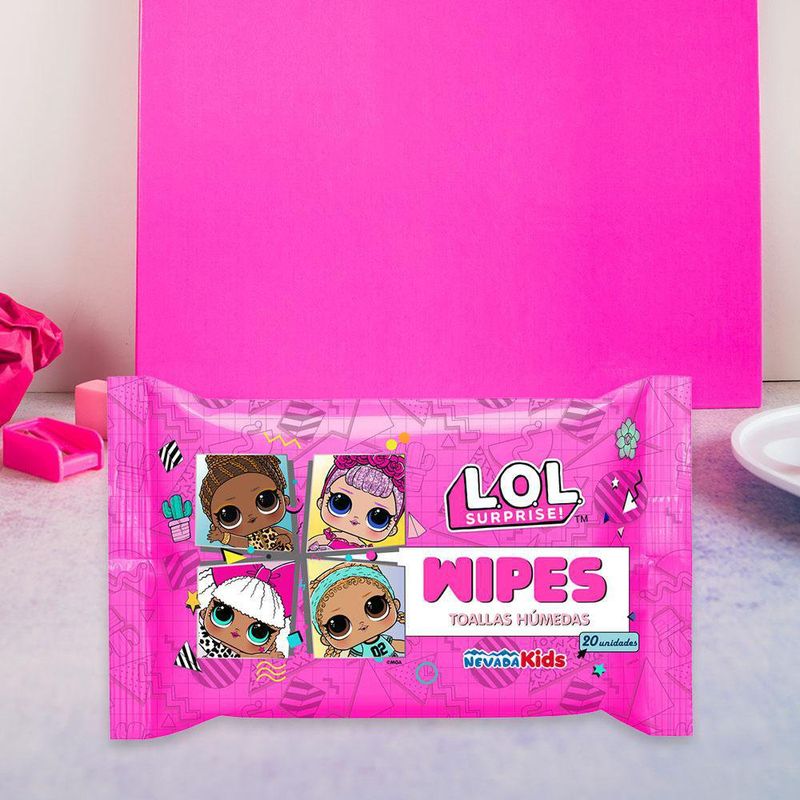 Paquete De Toallas Húmedas 20 Unidades - Lol