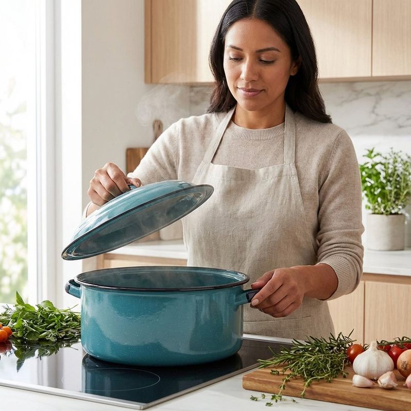 Budinera de Acero Porcelanizado de 36 cm