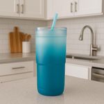 Termo de Acero Inoxidable Celeste 24 Oz