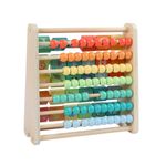 Juguete Didáctico 2 en 1 Abecedario y Ábaco de Madera