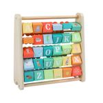 Juguete Didáctico 2 en 1 Abecedario y Ábaco de Madera
