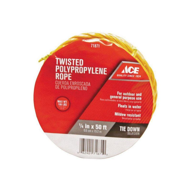 Bolsa De Lazo Amarillo De 1/4 X 50