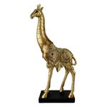 Figura Decorativa Jirafa Dorada