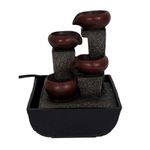 Fuente Decorativa de Jarrones Escalonados con Luz