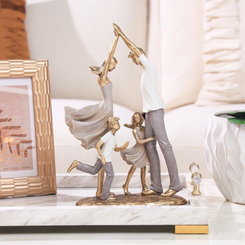 Figura Decorativa Familia Bailando