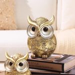 Figura Decorativa Búho Dorado