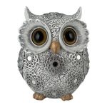 Figura Decorativa Búho Plateado