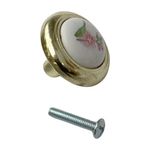 Halador tipo Boton Redondo de Latón 32 Mm