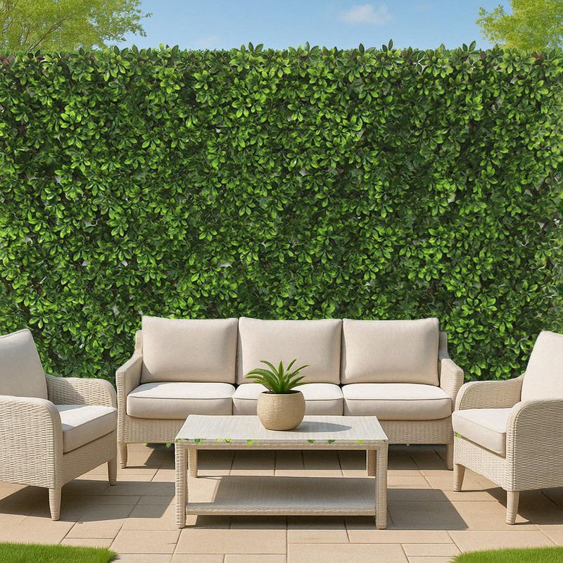 Panel de Follaje Sintético Expandible Verde