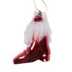Adorno Navideño para Colgar Tipo Bota Rojo