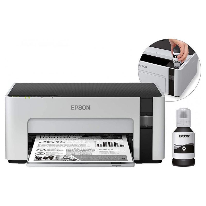 Impresora Inalámbrica Para Color Negro EcoTank M1120 - Epson