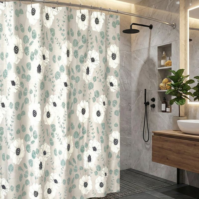 Cortina para Baño Flores