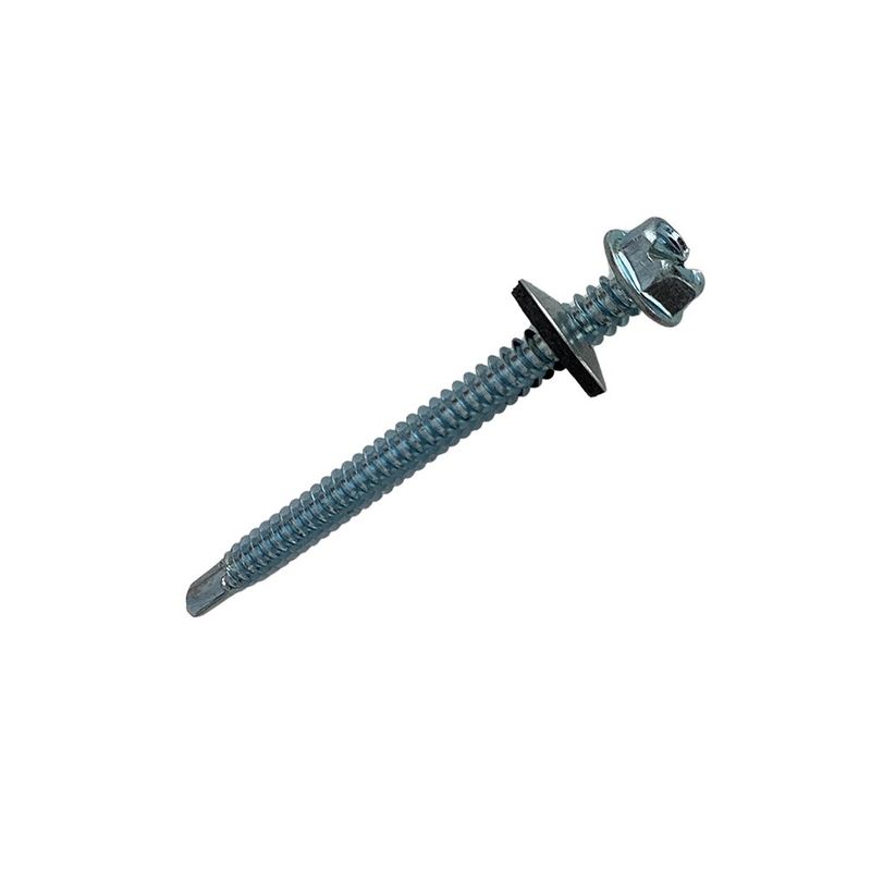 Set 100 Pzas Tornillos Polser 1/4 Plg x 3 Plg con Broca