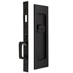 Cerradura para Puerta Corrediza Privacidad Negro Satinado