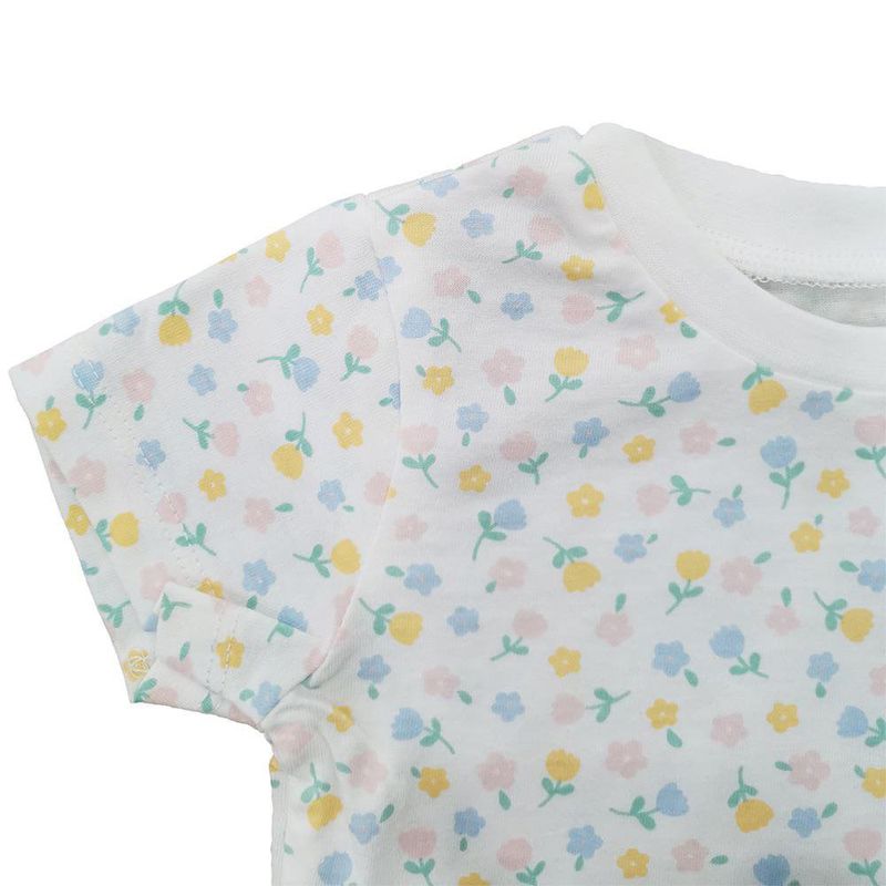 Set Conjunto Floreado 3 Pzas 3-6 Meses