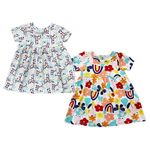 Set Vestidos Arcoíris 2 Pzas 24 Meses