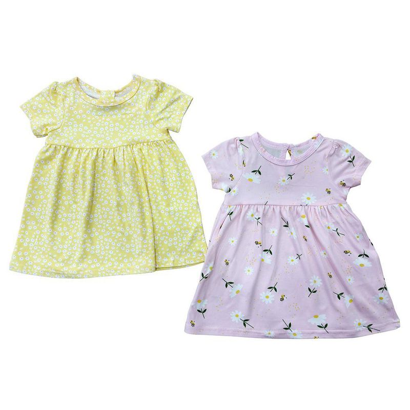 Set Vestidos Margaritas 2 Pzas 24 Meses