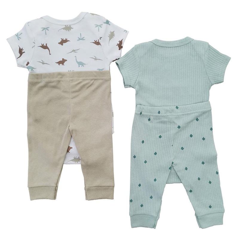 Set De Ropa Dinos 4 Pzas 6-9 Meses