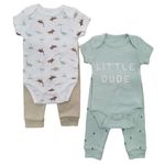 Set De Ropa Dinos 4 Pzas 6-9 Meses
