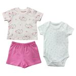Set Conjunto Elefante Rosa 3 Pzas 12 Meses