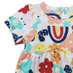 Set Vestidos Arcoíris 2 Pzas 6-9 Meses