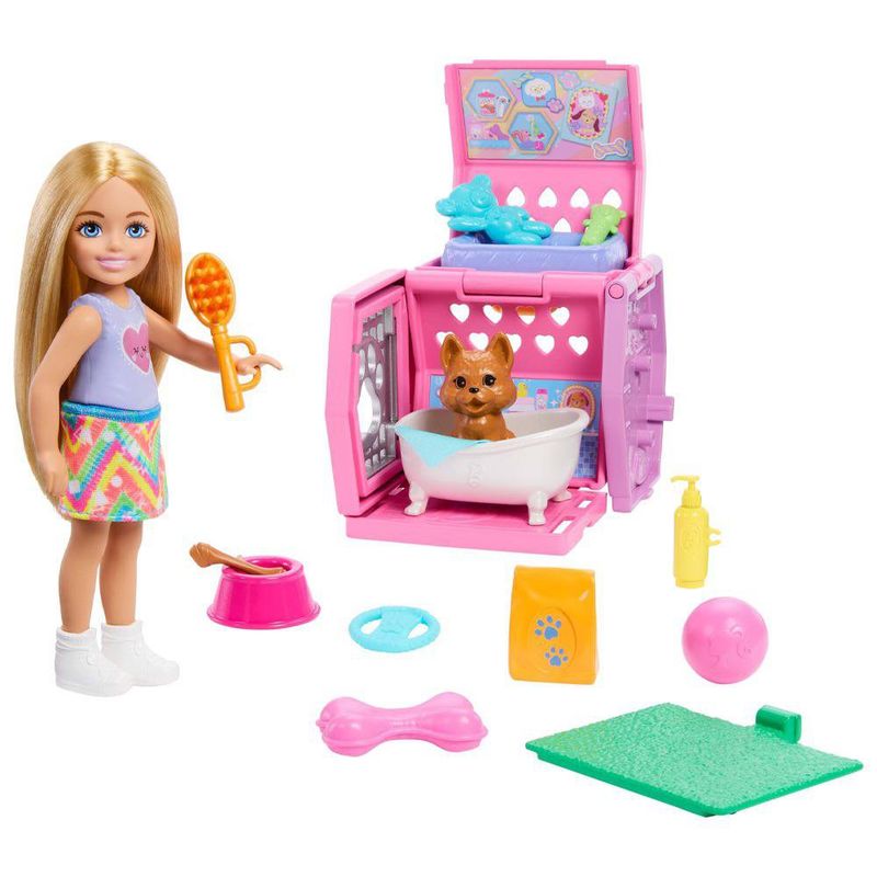 Barbie Chelsea Cuidado Perritos