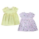 Set Vestidos Margaritas 2 Pzas 6-9 Meses