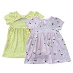 Set Vestidos Margaritas 2 Pzas 6-9 Meses