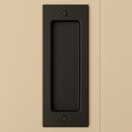 Cerradura para Puerta de Negro Satinado