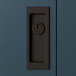 Cerradura Rectangular para Puerta Corrediza Negro Satinado​